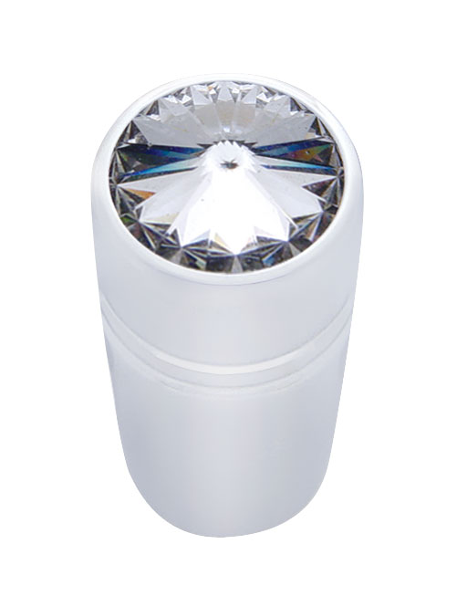 (3/Card) Chrome Peterbilt Mini Toggle Switch Extension W/ Diamond - Clear