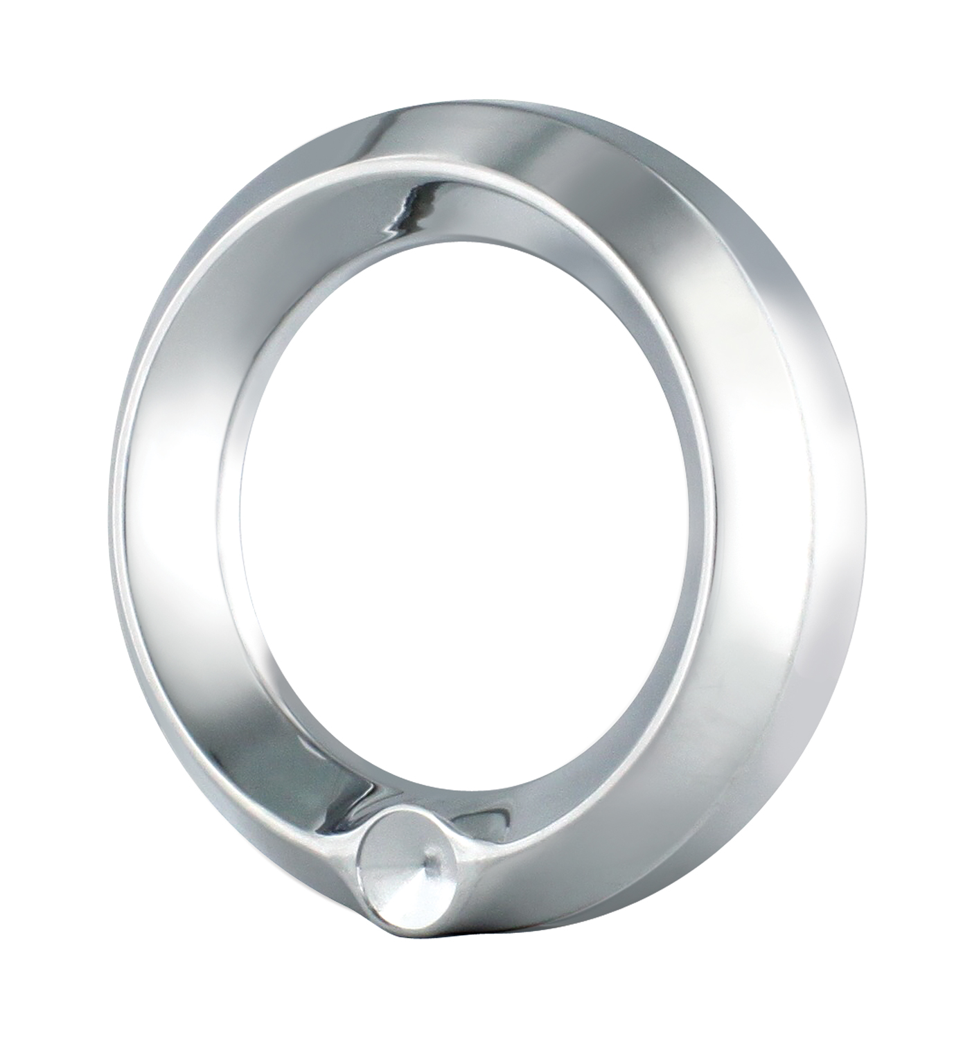 Chrome Peterbilt Speed/Tachometer Gauge Cover - Indented