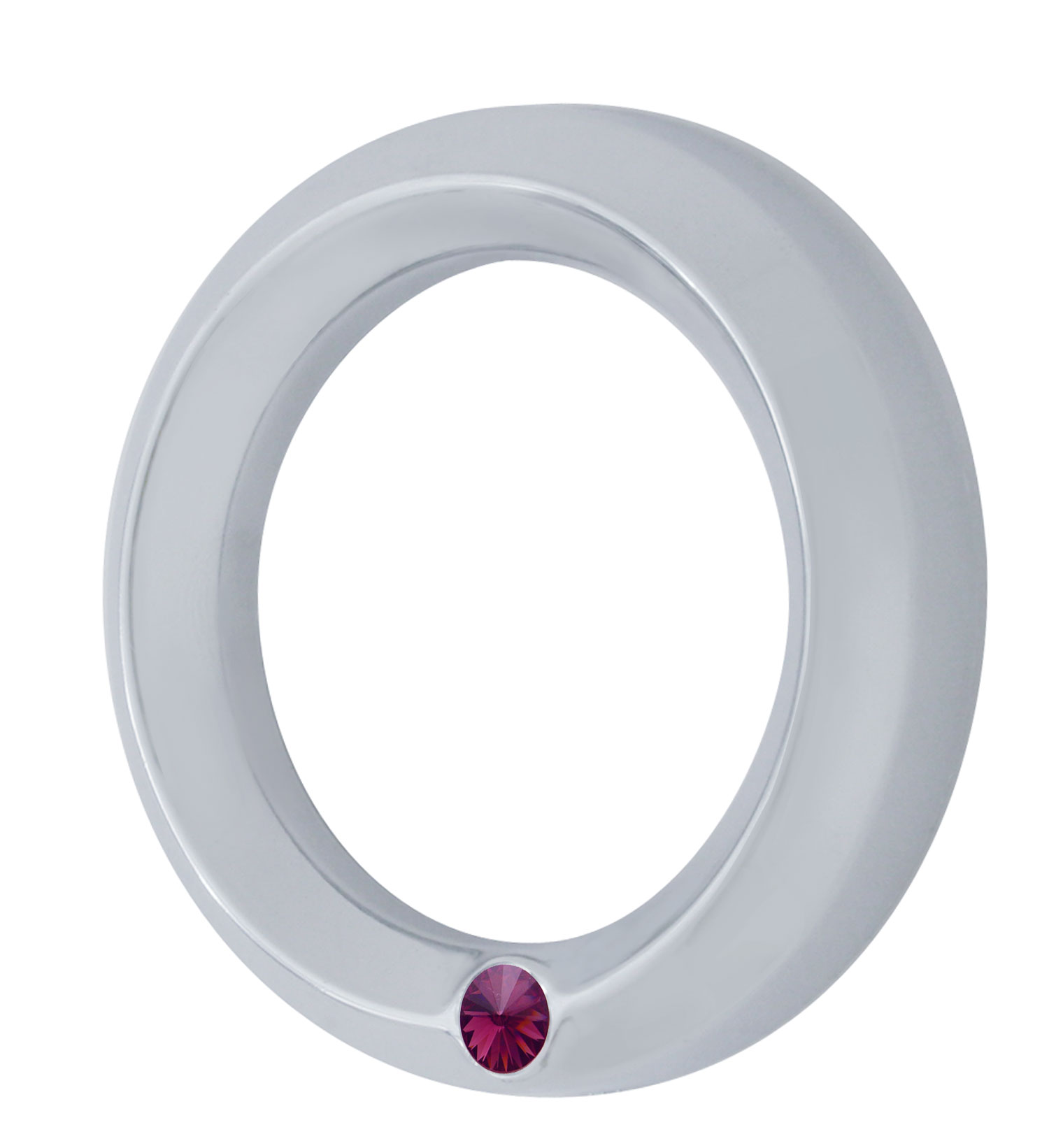 Chrome 2006+ Peterbilt Small Gauge Cover W/ Diamond - Purple