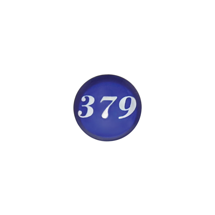 Glossy "379" Switch Extension Sticker - Blue