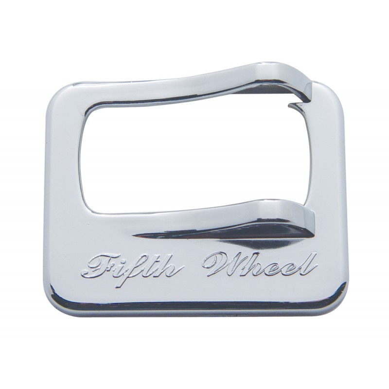 Chrome Plastic Peterbilt Rocker Switch Cover - "Fifth Wheel" Molded Script