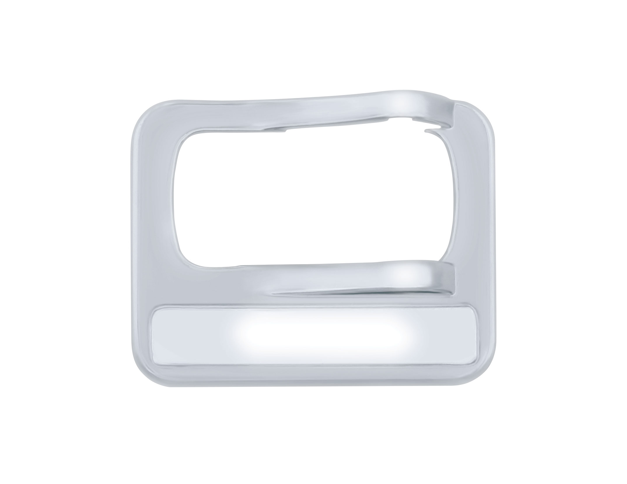 Chrome Plastic Rocker Switch Cover/Indented Slot