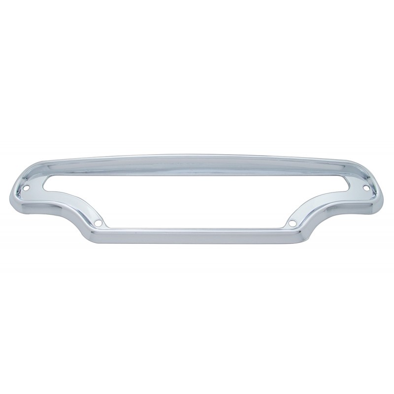 Chrome Plastic Peterbilt Dash Instrument Panel Cover W/ 4 Polished Stainless Steel Screws