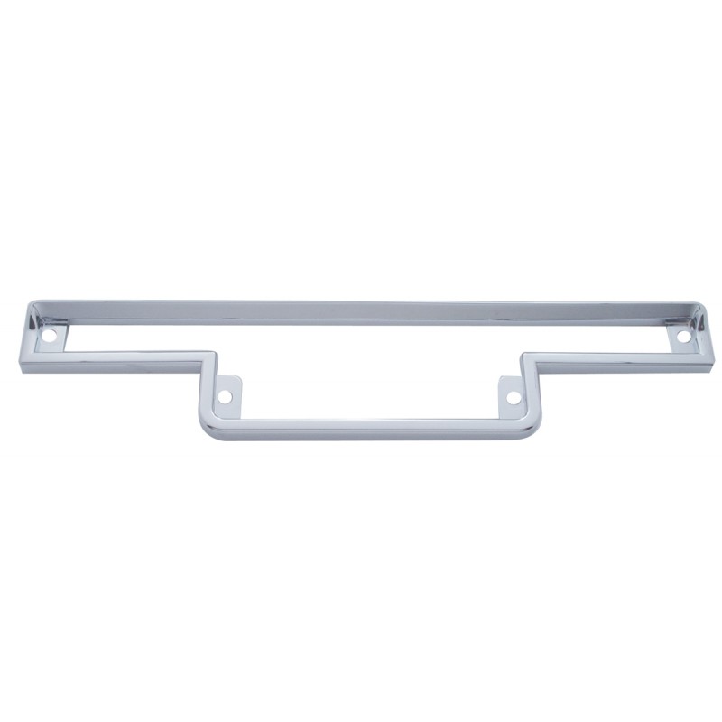 Chrome Plastic Peterbilt - Bar Dash Instrument Warning Light Panel Bezel W/ Visor