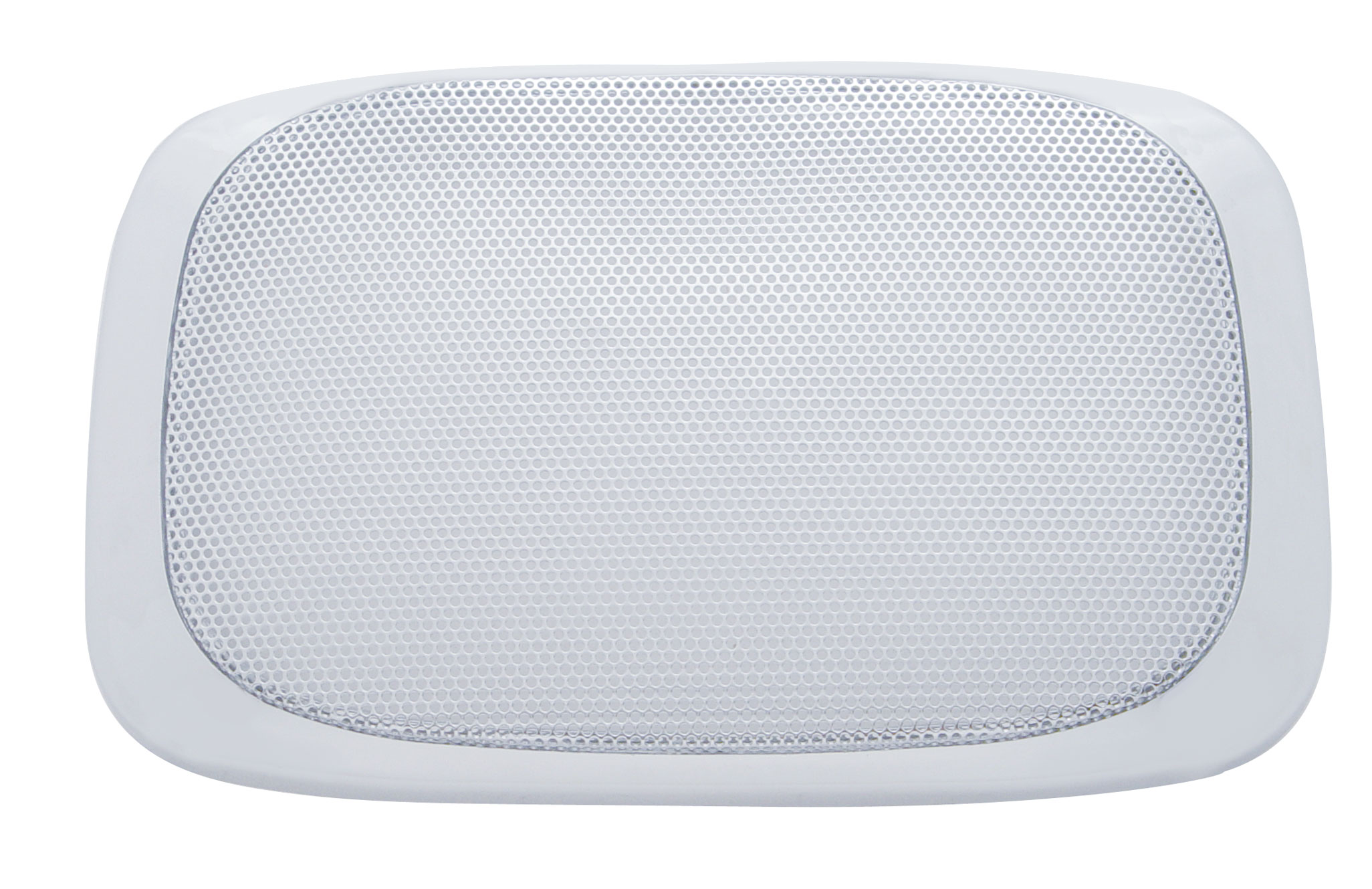 Chrome Plastic 2006+ Peterbilt Rectangular Speaker Cover - Snap On