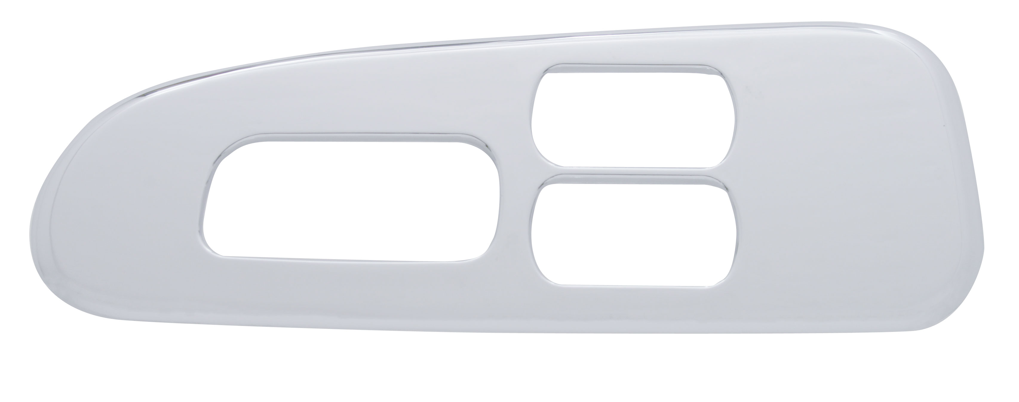 Chrome Plastic 2006+ Peterbilt Window Switch Trim - Driver Side W/ 3 Opening