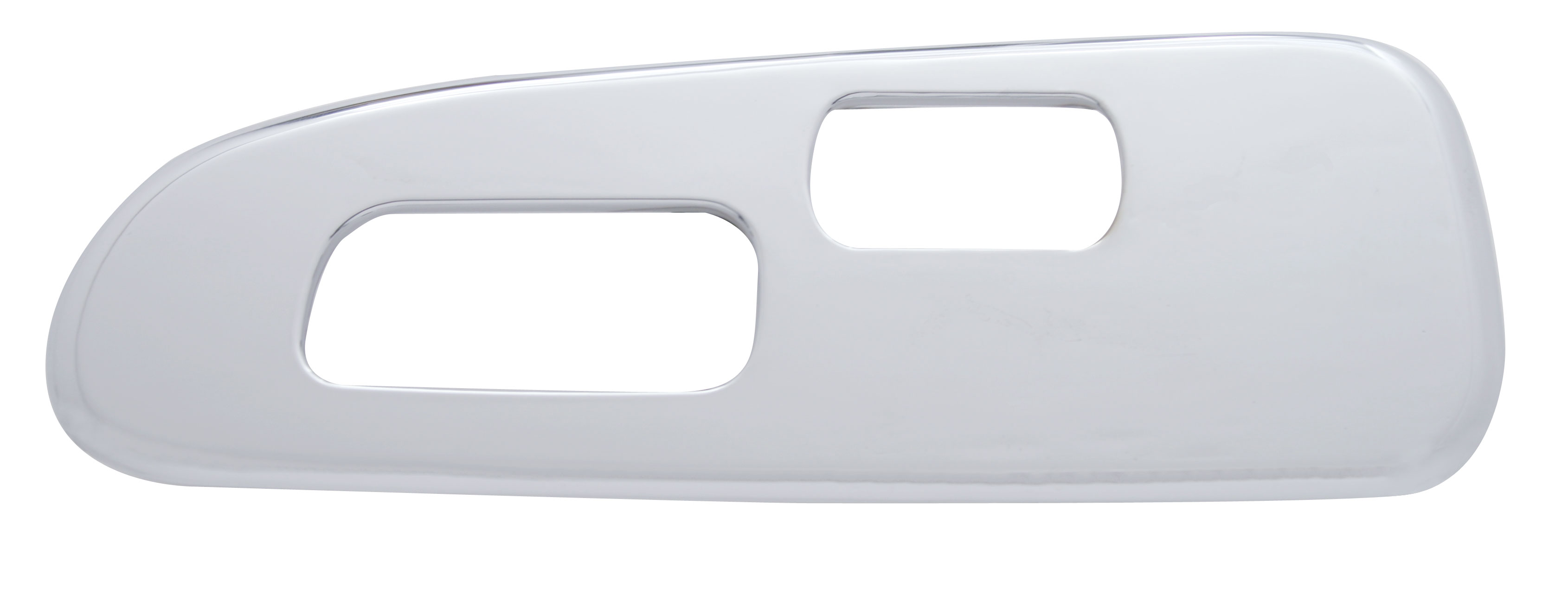 Chrome Plastic 2006+ Peterbilt Window Switch Trim - Driver Side W/ 2 Opening