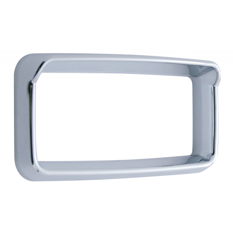 Chrome Plastic 2006+ Peterbilt Center Dash Instrument Bezel W/ Visor