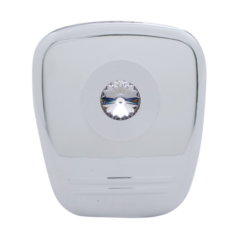 Chrome Plastic 2006+ Peterbilt Diagnostic Cover W/ Diamond - Clear