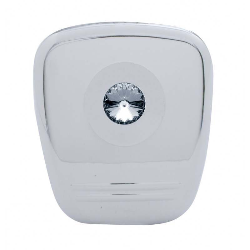 Chrome Plastic 2006+ Peterbilt Diagnostic Cover W/ Diamond - Smoke