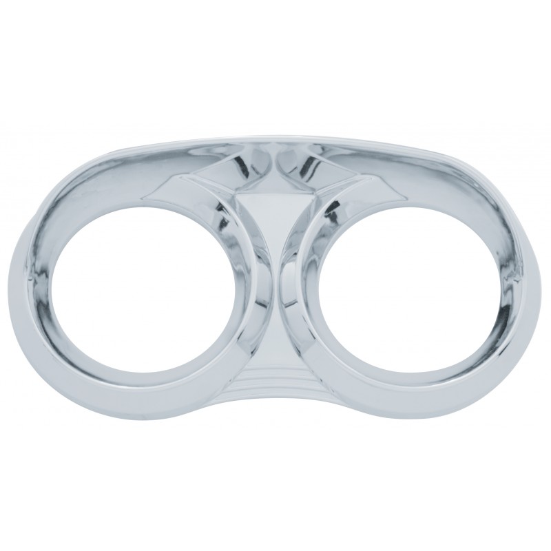 Chrome Plastic 2005- Peterbilt Dual Gauge Cover