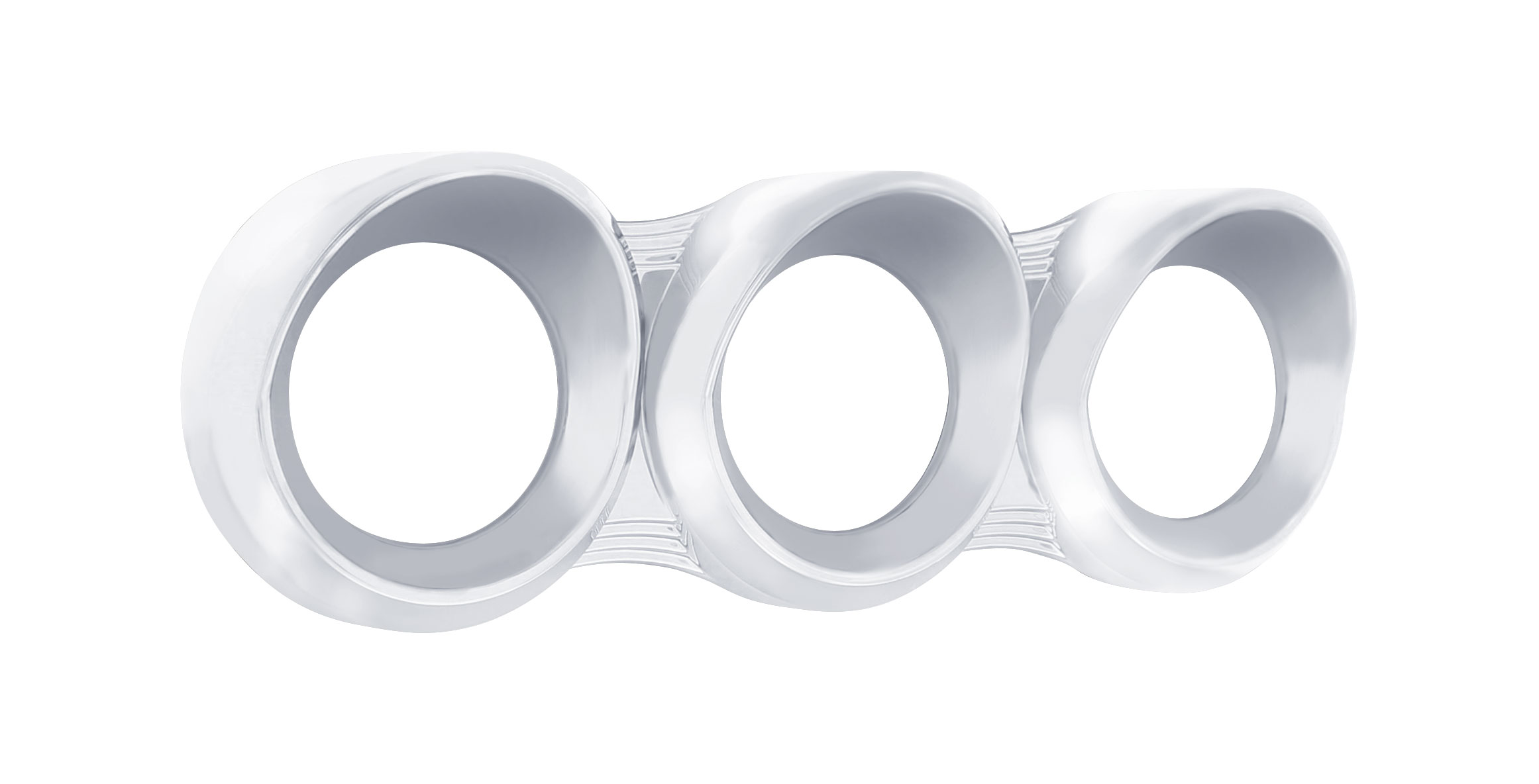 Chrome Plastic 2005- Peterbilt Horizontal 3 Gauge Cluster Cover W/ Visor