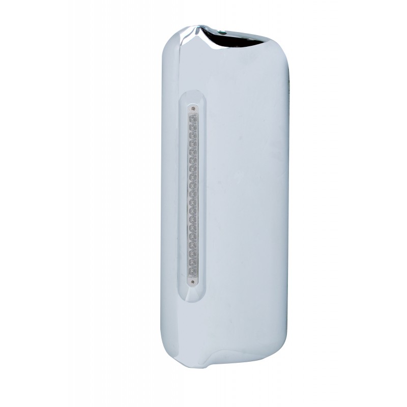 (Skpk) Chrome Pl. Freightliner  Driver Side Mirror Cover W/ 19 Amber Led 12" Reflector Light Bar - Clear Lens