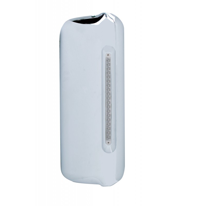 (Skpk) Chrome Pl. Freightliner  Passenger Side Mirror Cover W/ 19 Amber Led 12" Reflector Light Bar - Clear Lens