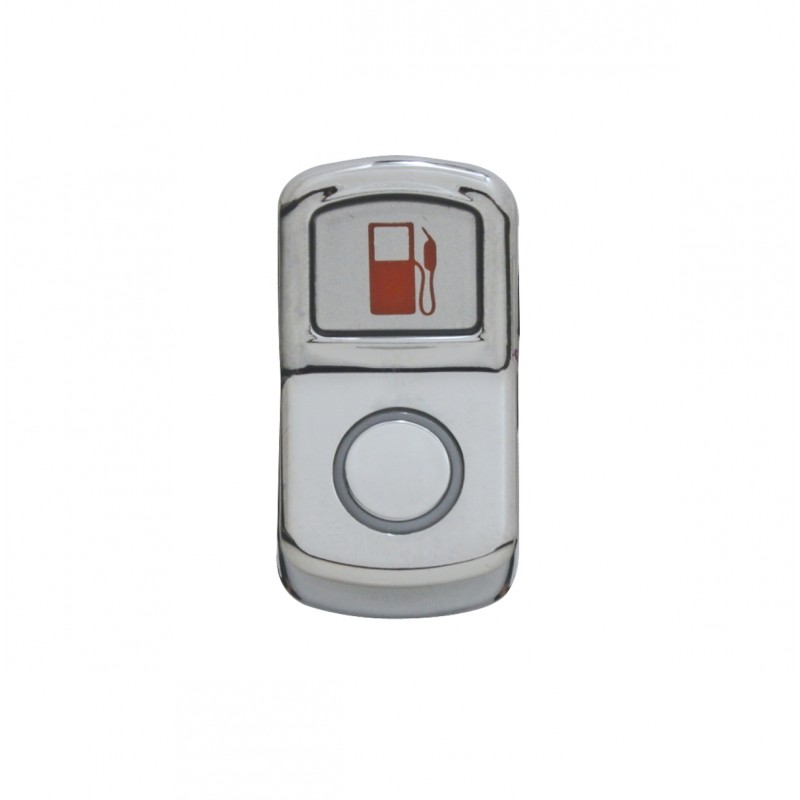 Chrome Plastic "Fuel" Rocker Switch Cover-Plain