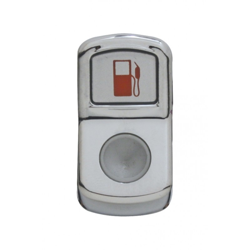 Chrome Plastic "Fuel" Rocker Switch Cover - Indented