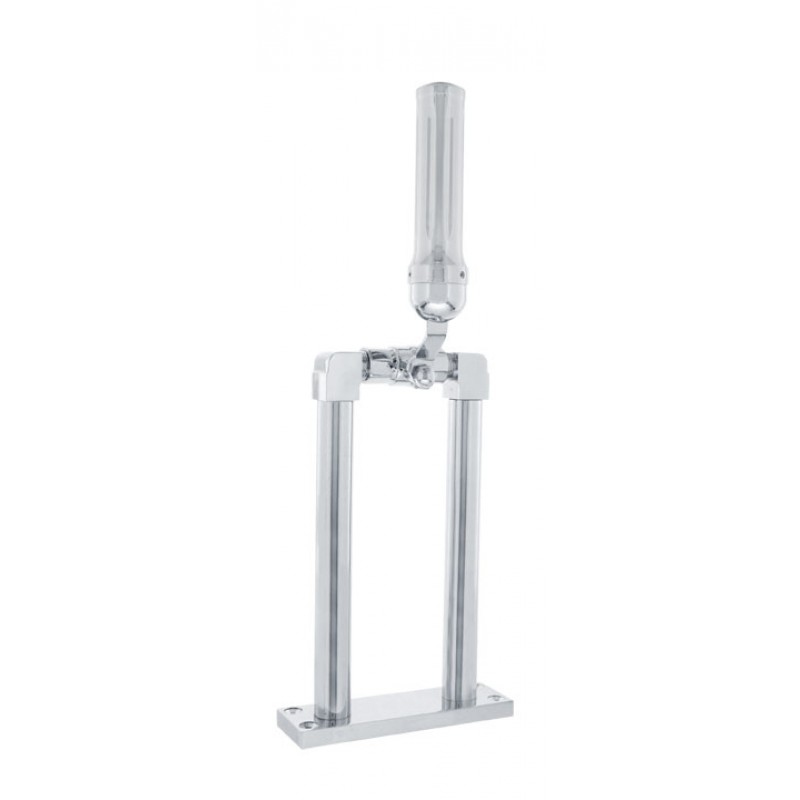 Chrome 9" Air Horn Valve With "Dallas" Grooved Grip