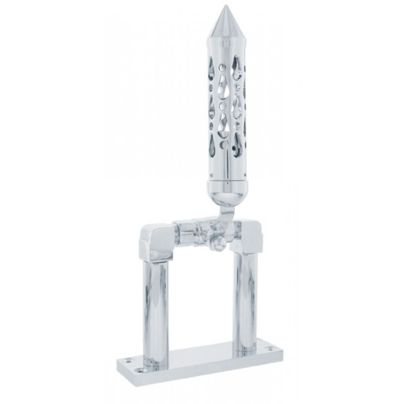 Chrome 4" Air Horn Valve With "Brooklyn" Spike Grip