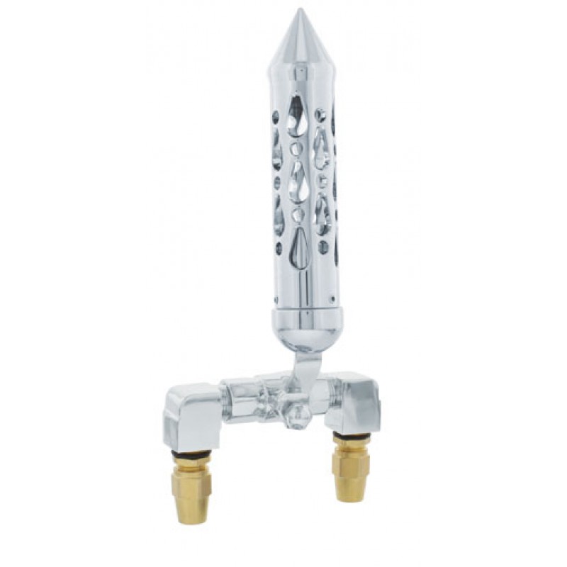Chrome Air Horn Valve Lever With "Brooklyn" Spike Grip