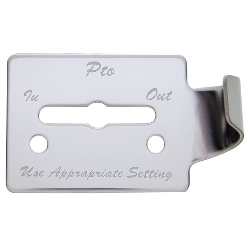 Stainless Steel Peterbilt 359 Pto Switch Guard 2 Screws