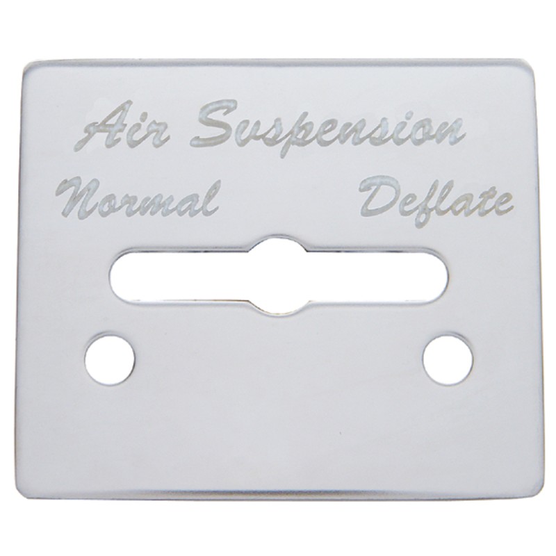 Stainless Steel Peterbilt 359 Air Suspension Plate/2 Screws