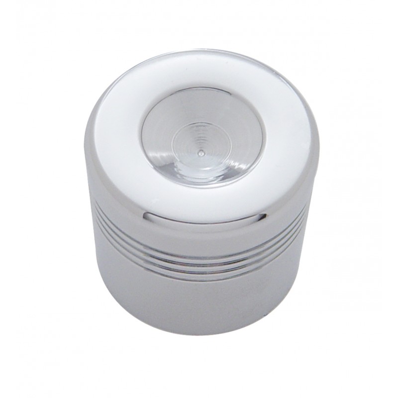*Use 48011-1* Chrome Aluminum Glove Box Knob Cover - Indented