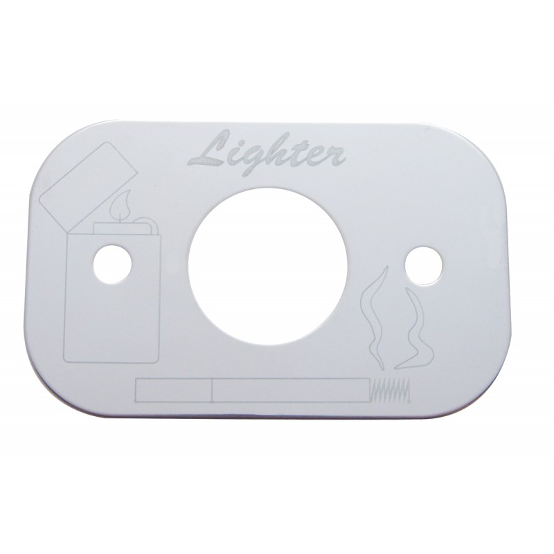 (Skpk) Stainless Steel Peterbilt Cigarette Light Trim - Engraved