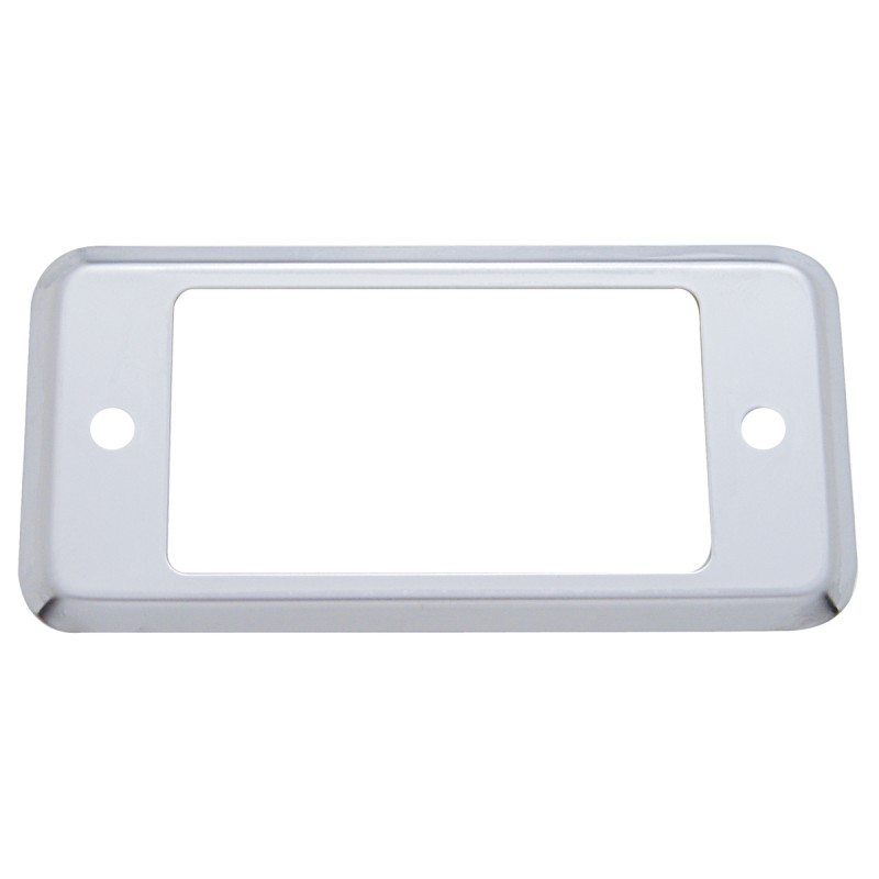 Stainless Steel Peterbilt "A" Panel Pocket Hole Cover - Plain