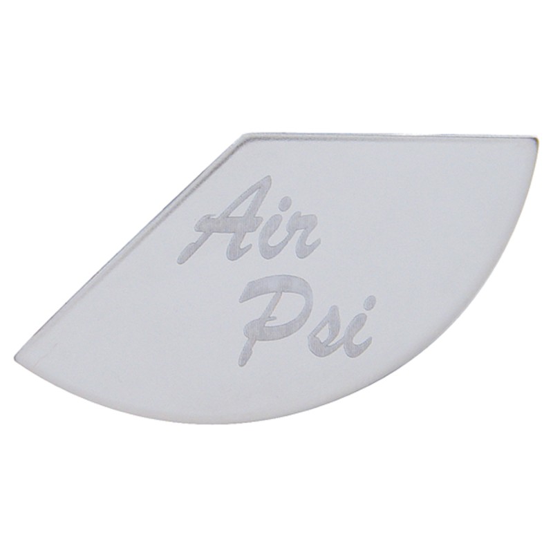 Stainless Steel Peterbilt Gauge Emblem - Air Psi