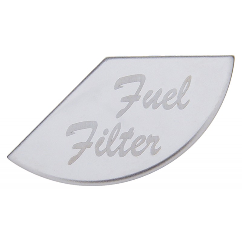 Stainless Steel Peterbilt Gauge Emblem - Fuel Filter