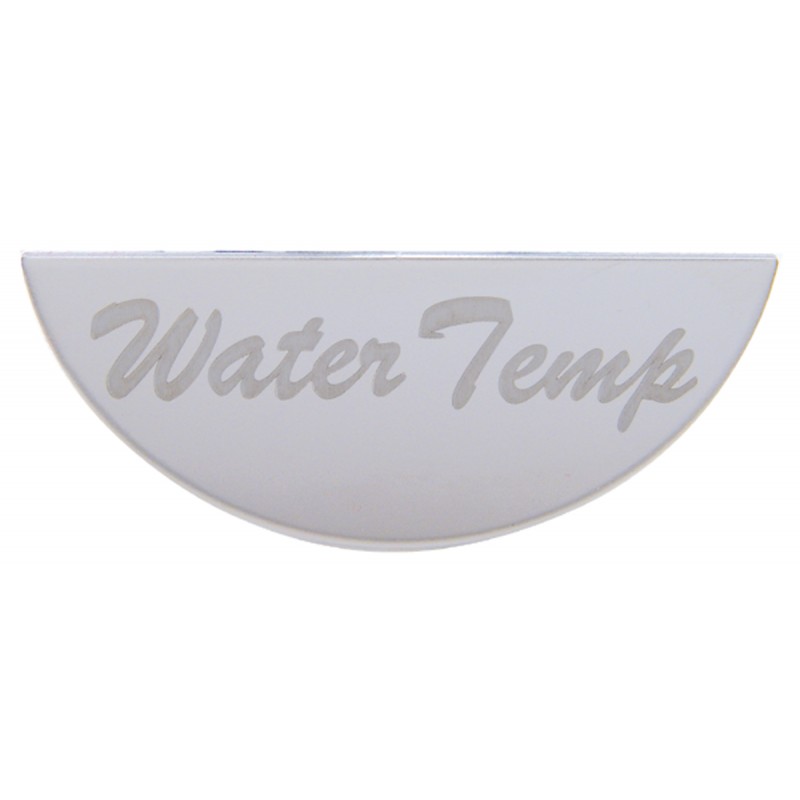 Stainless Steel Peterbilt Gauge Emblem - Water Temperature