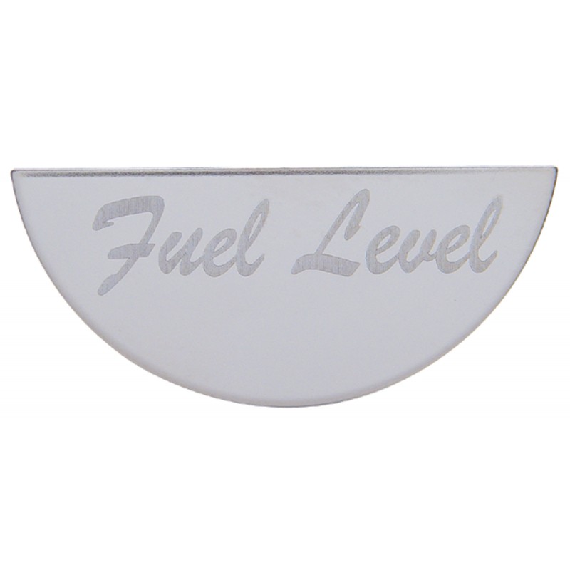 Stainless Steel Peterbilt Gauge Emblem - Fuel Level