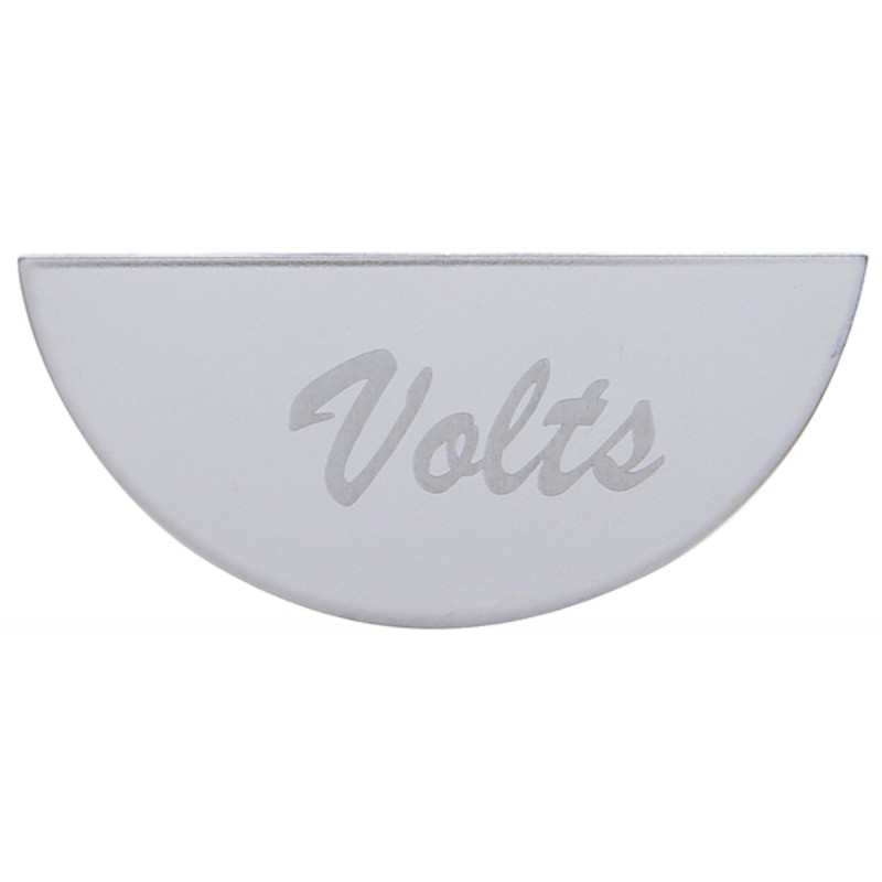 Stainless Steel Peterbilt Gauge Emblem - Volts