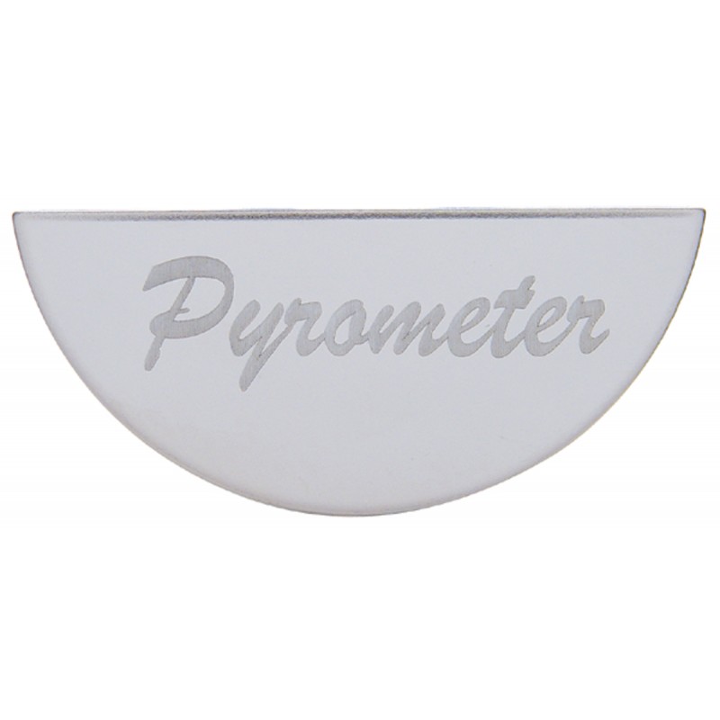 Stainless Steel Peterbilt Gauge Emblem - Pyrometer