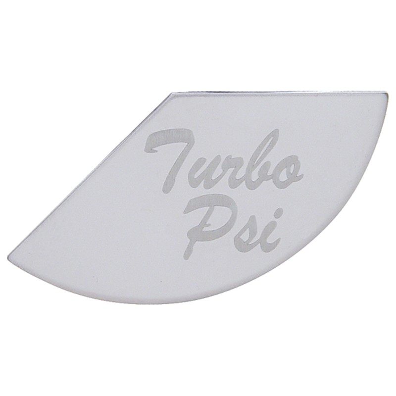Stainless Steel Peterbilt Gauge Emblem - Turbo Psi