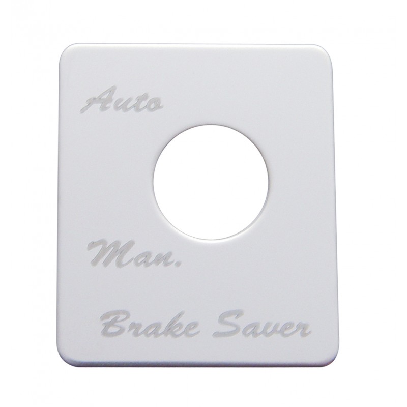 Stainless Steel Peterbilt Switch Plate - Brake Saver