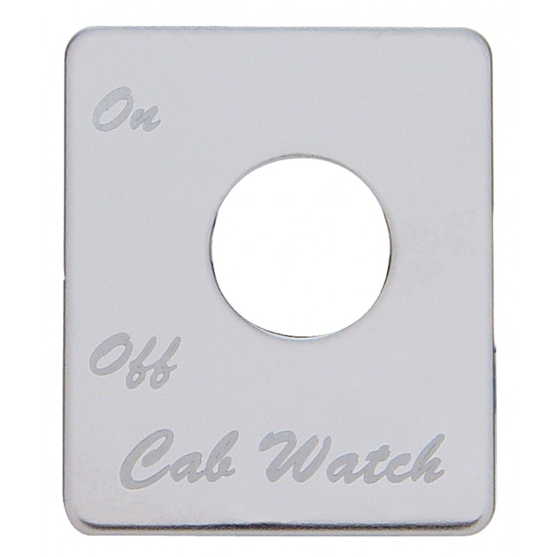 Stainless Steel Peterbilt Switch Plate - Cab Watch Alarm