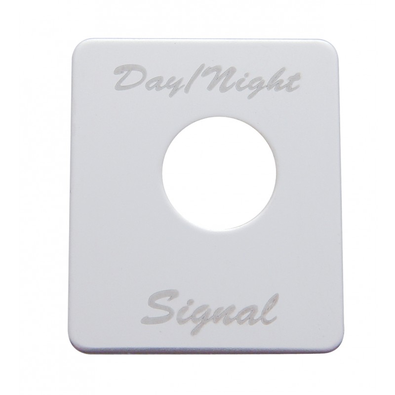 Stainless Steel Peterbilt Switch Plate - Day/ Signal