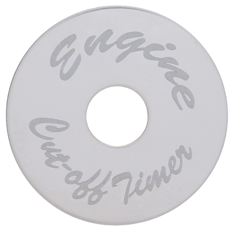 Stainless Steel Peterbilt Switch Plate - Engine Shutdown Timer