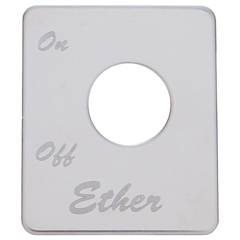 Stainless Steel Peterbilt Switch Plate - Ether
