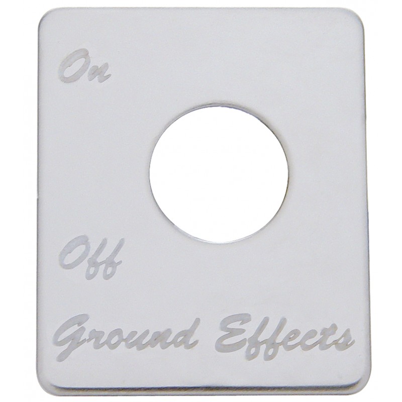 Stainless Steel Peterbilt Switch Plate - Ground Effects
