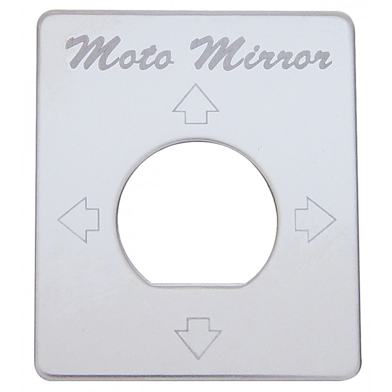 Stainless Steel Peterbilt Switch Plate - Power Motor Mirror