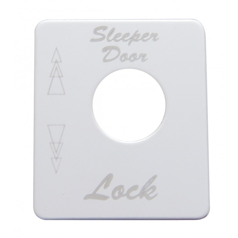 Stainless Steel Peterbilt Switch Plate - Sleeper Lock