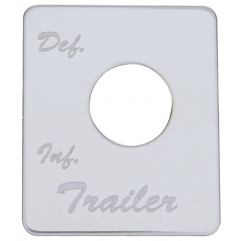 Stainless Steel Peterbilt Switch Plate - Trailer Air Suspension
