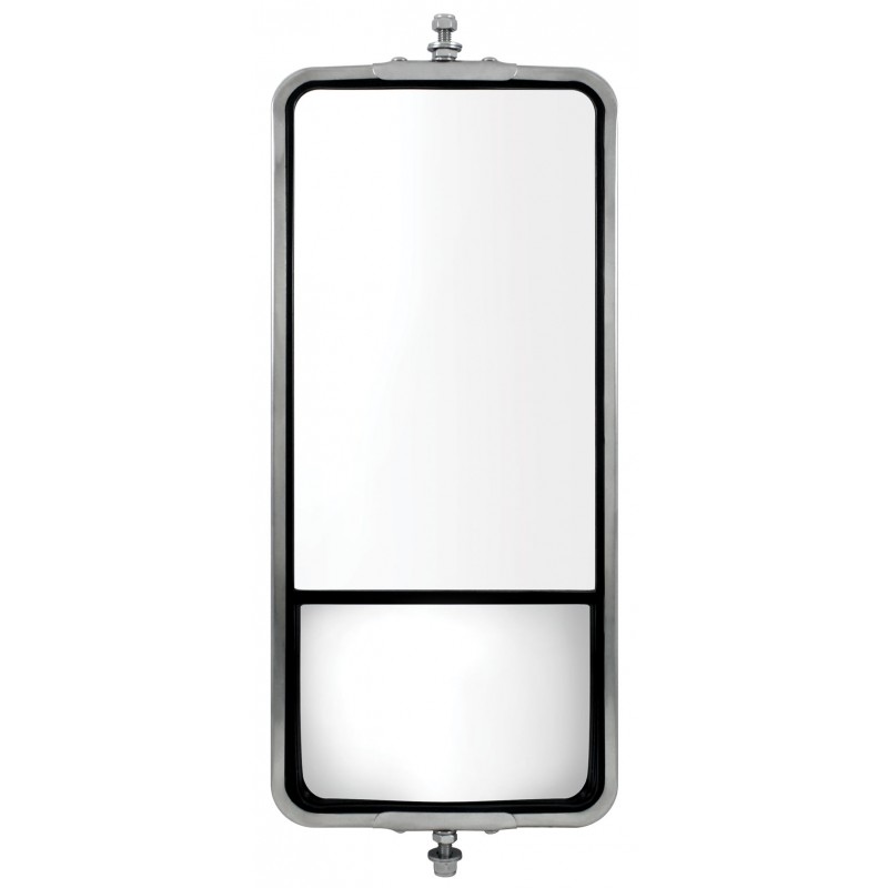 Stainless West Coast Mirror 7 inch  x 16 inch  - Convex - Non Heated