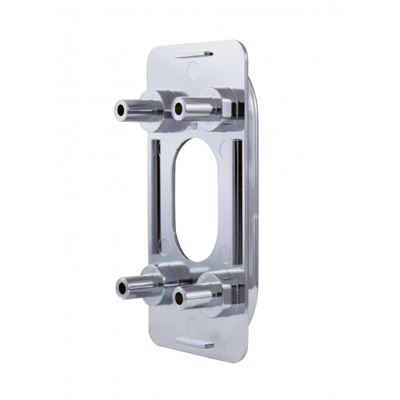 (2/Card) Chrome Led Bracket Cover