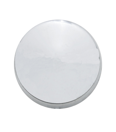 (10/Card) Chrome Plastic Snap-On Cap - Size 6/8 Screw