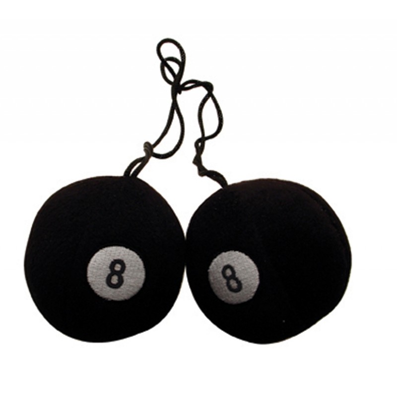 (Pack) 3" Round Fuzzy "8" Balls