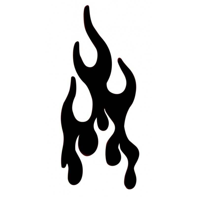Rubber Peterbilt Replacement Flame Insert - Black