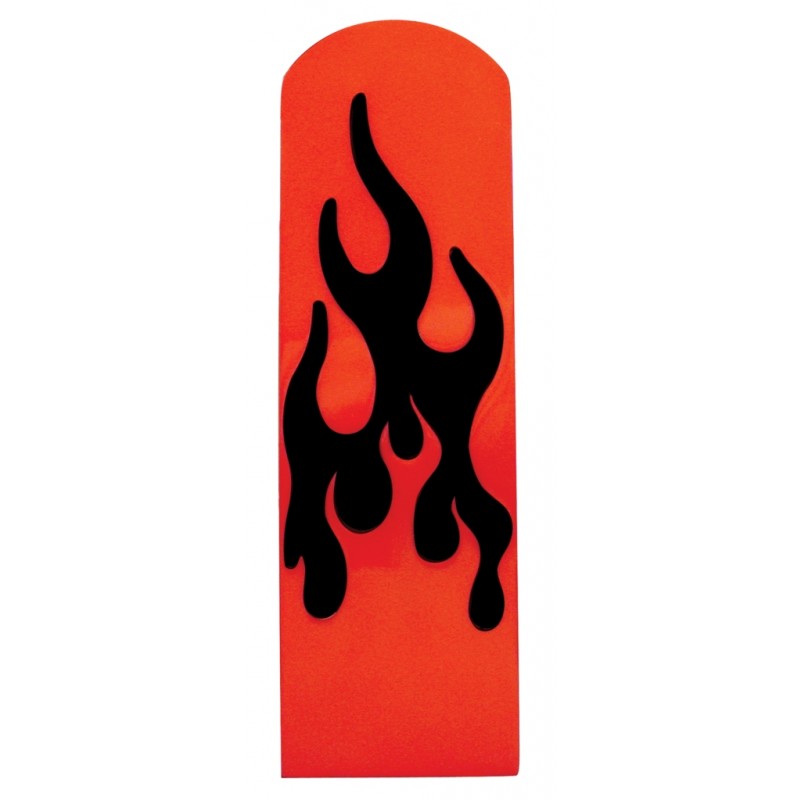 Anodized Red Aluminum Peterbilt Replacement Flame Pedal - Brake